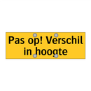 Pas op! Verschil in hoogte & Pas op! Verschil in hoogte & Pas op! Verschil in hoogte