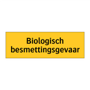 Biologisch besmettingsgevaar & Biologisch besmettingsgevaar & Biologisch besmettingsgevaar
