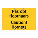 Pas op! Hoornaars - Caution! Hornets & Pas op! Hoornaars - Caution! Hornets