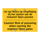 Let op! Risico op vergiftiging /.../ - Caution! Risk of poisoning when /.../
