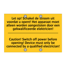 Let op! Schakel de stroom uit /.../ - Caution! Switch off power before /.../