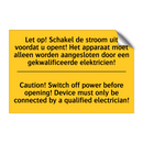 Let op! Schakel de stroom uit /.../ - Caution! Switch off power before /.../