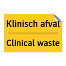 Klinisch afval - Clinical waste & Klinisch afval - Clinical waste & Klinisch afval - Clinical waste