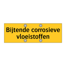 Bijtende corrosieve vloeistoffen & Bijtende corrosieve vloeistoffen