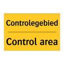 Controlegebied - Control area & Controlegebied - Control area & Controlegebied - Control area