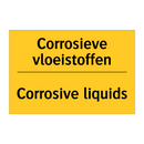Corrosieve vloeistoffen - Corrosive liquids & Corrosieve vloeistoffen - Corrosive liquids