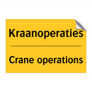 Kraanoperaties - Crane operations & Kraanoperaties - Crane operations