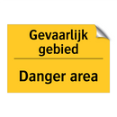 Gevaarlijk gebied - Danger area & Gevaarlijk gebied - Danger area & Gevaarlijk gebied - Danger area