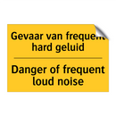 Gevaar van frequent hard geluid - Danger of frequent loud noise