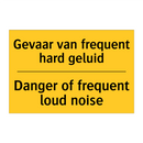 Gevaar van frequent hard geluid - Danger of frequent loud noise