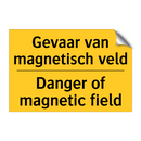 Gevaar van magnetisch veld - Danger of magnetic field