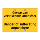 Gevaar van verstikkende atmosfeer - Danger of suffocating atmosphere