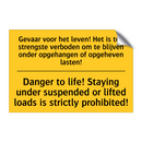 Gevaar voor het leven! Het is /.../ - Danger to life! Staying under /.../