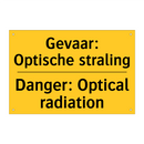 Gevaar: Optische straling - Danger: Optical radiation