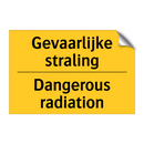 Gevaarlijke straling - Dangerous radiation & Gevaarlijke straling - Dangerous radiation