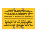 Dodelijk gas! Toegang alleen met /.../ - Deadly Gas! Access Only With Air-Supplied /.../