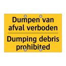 Dumpen van afval verboden - Dumping debris prohibited