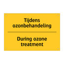 Tijdens ozonbehandeling - During ozone treatment & Tijdens ozonbehandeling - During ozone treatment