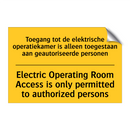 Toegang tot de elektrische operatiekamer /.../ - Electric Operating Room Access /.../