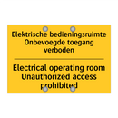 Elektrische bedieningsruimte Onbevoegde /.../ - Electrical operating room Unauthorized /.../
