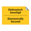 Elektronisch beveiligd - Electronically Secured & Elektronisch beveiligd - Electronically Secured