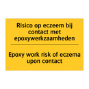 Risico op eczeem bij contact met epoxywerkzaamheden - Epoxy work risk of eczema upon contact