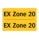 EX Zone 20 & EX Zone 20 & EX Zone 20 & EX Zone 20 & EX Zone 20 & EX Zone 20 & EX Zone 20