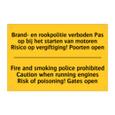 Brand- en rookpolitie verboden /.../ - Fire and smoking police prohibited /.../