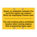 Brand- en rookpolitie verboden /.../ - Fire and smoking police prohibited /.../
