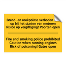 Brand- en rookpolitie verboden /.../ - Fire and smoking police prohibited /.../