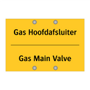Gas Hoofdafsluiter - Gas Main Valve & Gas Hoofdafsluiter - Gas Main Valve