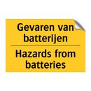 Gevaren van batterijen - Hazards from batteries & Gevaren van batterijen - Hazards from batteries
