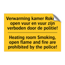 Verwarming kamer Roken, open vuur /.../ - Heating room Smoking, open flame /.../