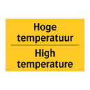 Hoge temperatuur - High temperature & Hoge temperatuur - High temperature