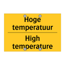 Hoge temperatuur - High temperature & Hoge temperatuur - High temperature