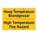 Hoog Temperatuur Brandgevaar - High Temperature Fire Hazard
