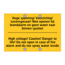 Hoge spanning! Voorzichtig! Levensgevaar! /.../ - High voltage! Caution! Danger /.../