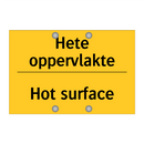 Hete oppervlakte - Hot surface & Hete oppervlakte - Hot surface & Hete oppervlakte - Hot surface