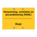Verwarming, ventilatie en airconditioning (HVAC) - Hvac