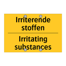 Irriterende stoffen - Irritating substances & Irriterende stoffen - Irritating substances