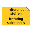 Irriterende stoffen - Irritating substances & Irriterende stoffen - Irritating substances