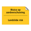 Risico op aardverschuiving - Landslide risk & Risico op aardverschuiving - Landslide risk