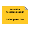 Dodelijke hoogspanningslijn - Lethal power line & Dodelijke hoogspanningslijn - Lethal power line
