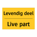 Levendig deel - Live part & Levendig deel - Live part & Levendig deel - Live part
