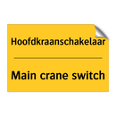 Hoofdkraanschakelaar - Main crane switch & Hoofdkraanschakelaar - Main crane switch