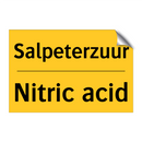 Salpeterzuur - Nitric acid & Salpeterzuur - Nitric acid & Salpeterzuur - Nitric acid