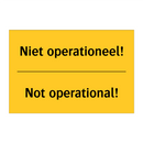 Niet operationeel! - Not operational! & Niet operationeel! - Not operational!