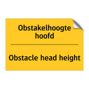 Obstakelhoogte hoofd - Obstacle head height & Obstakelhoogte hoofd - Obstacle head height