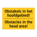 Obstakels in het hoofdgebied! - Obstacles in the head area!