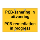 PCB-sanering in uitvoering - PCB remediation in progress